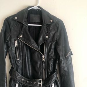 All Saints | Jackets & Coats | Allsaints Asker Biker Leather ...